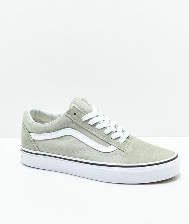 vans slip on sage